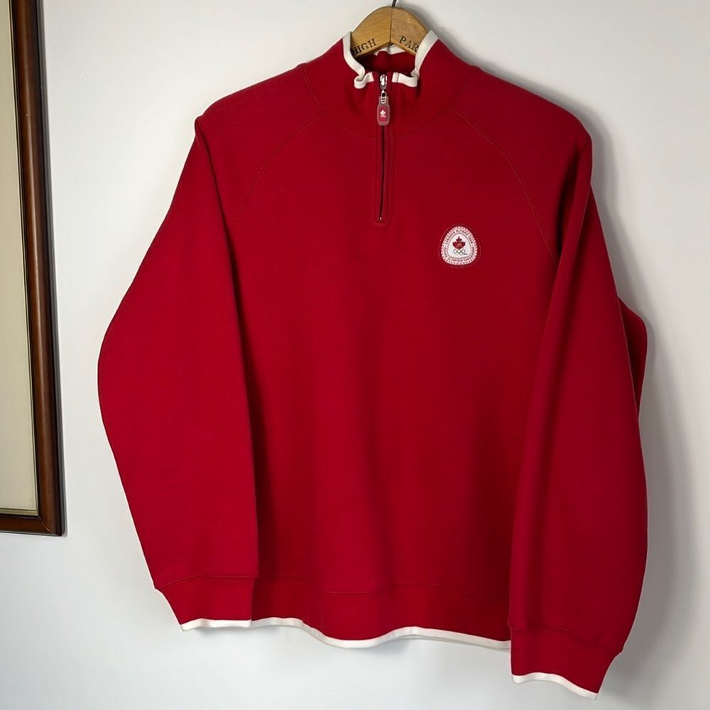 HBC Olympic Canada 1/4 Zip Sweater